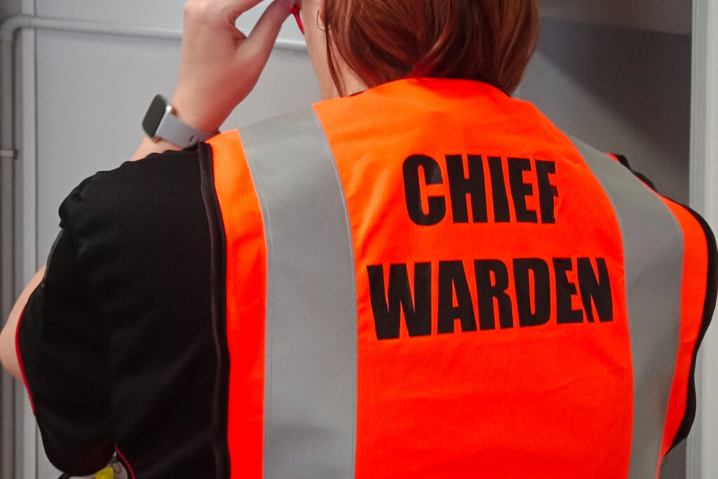 Chief Warden Training banner image - class of students